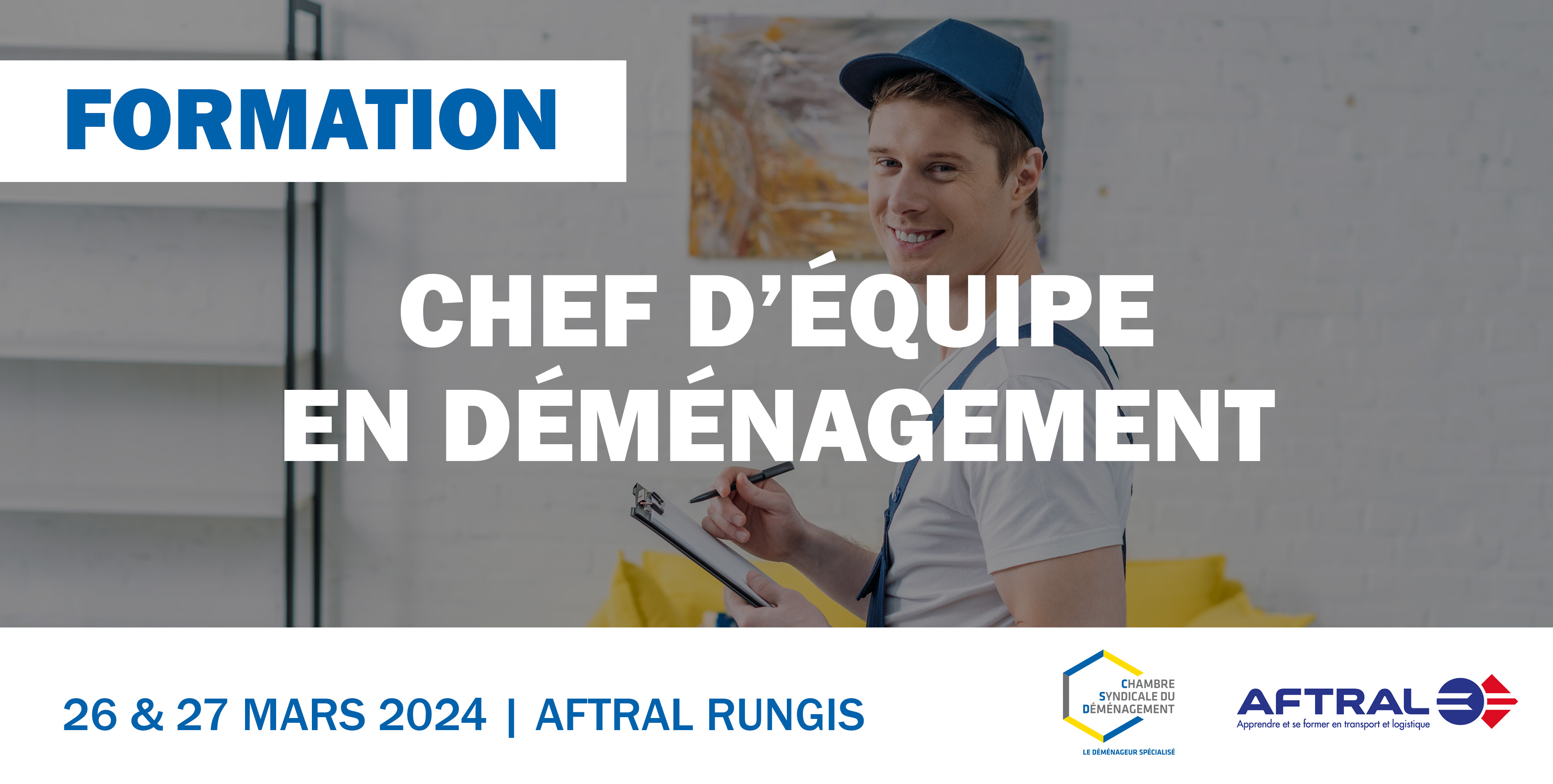 Chef d'équipe en déménagement